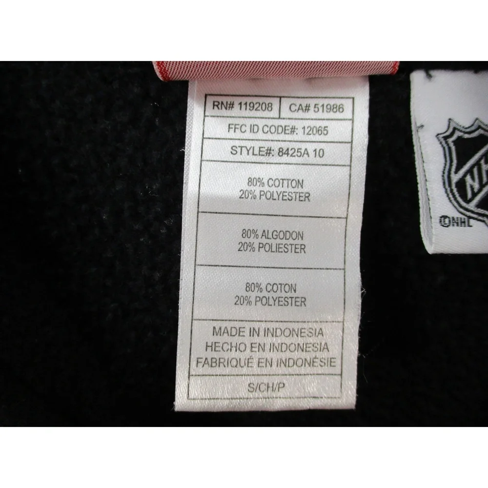 Reebok Black Philadelphia Flyers NHL‎ Team Fan Pullover Hoodie Men's Size Small